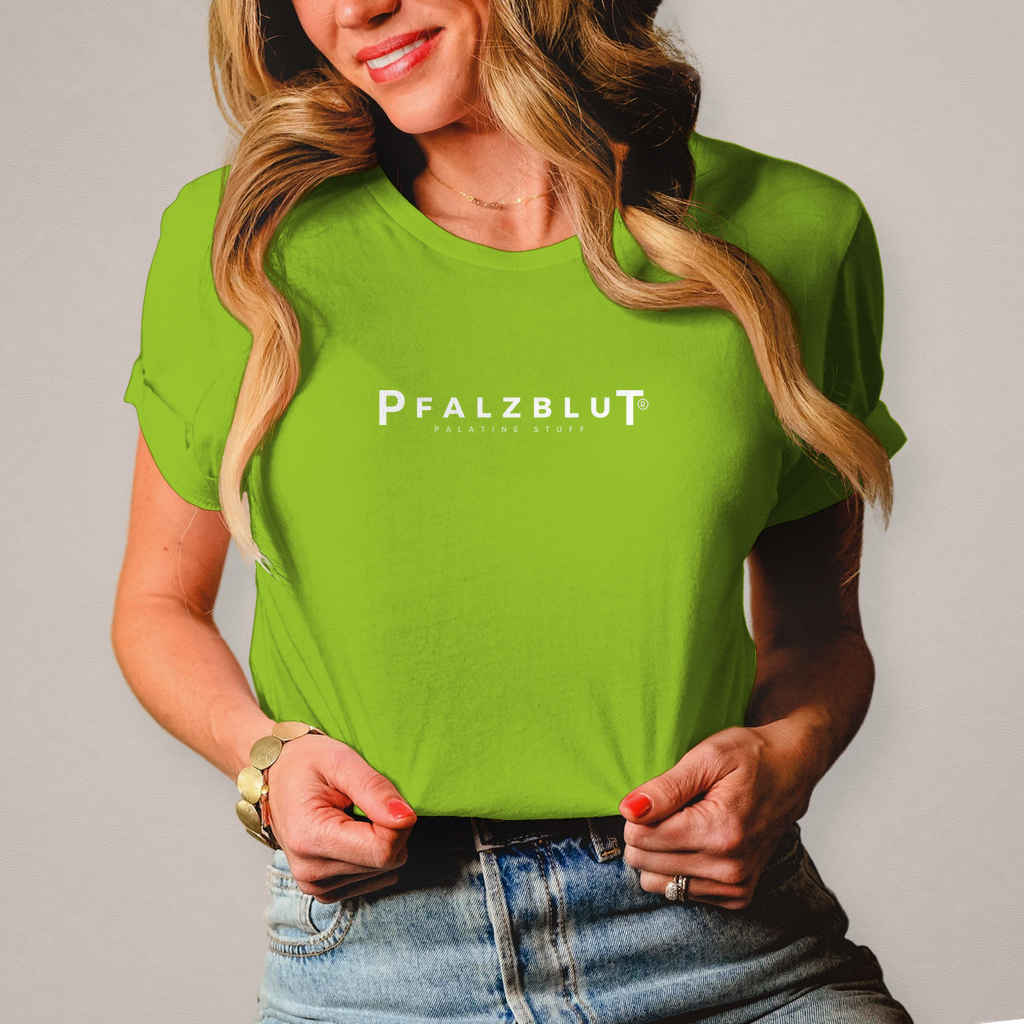 Damen T-Shirt Pfalzblut Logo Weiss