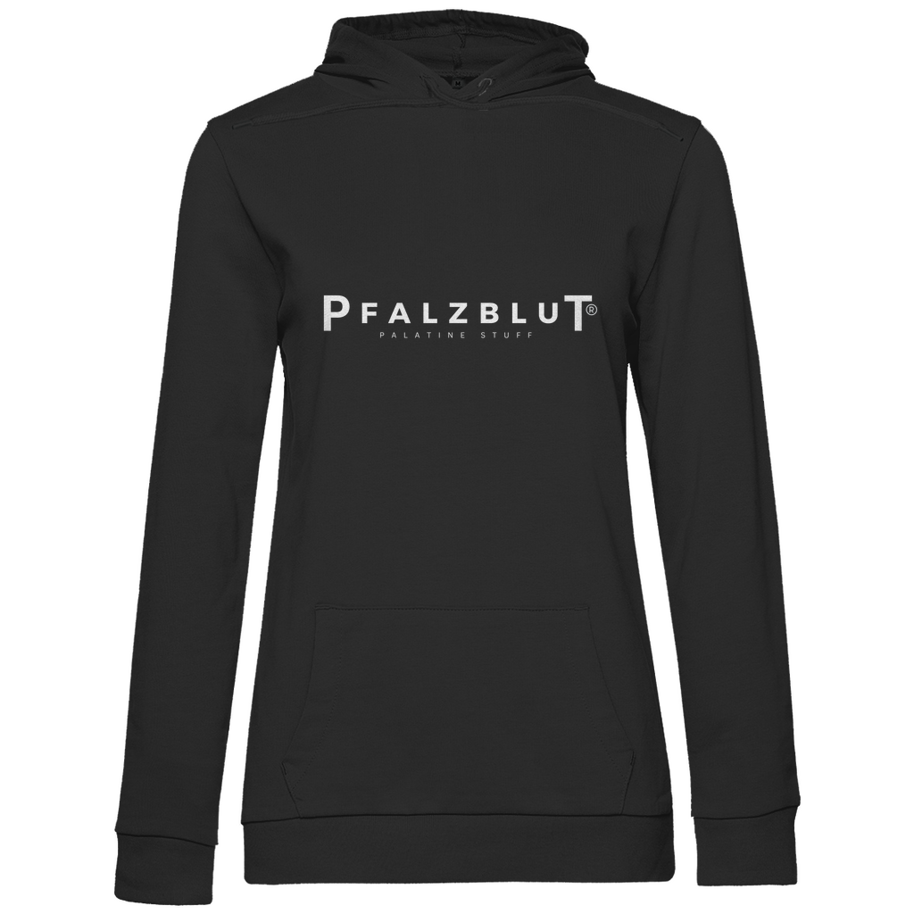 Damen Hoodie Pfalzblut Logo Weiss