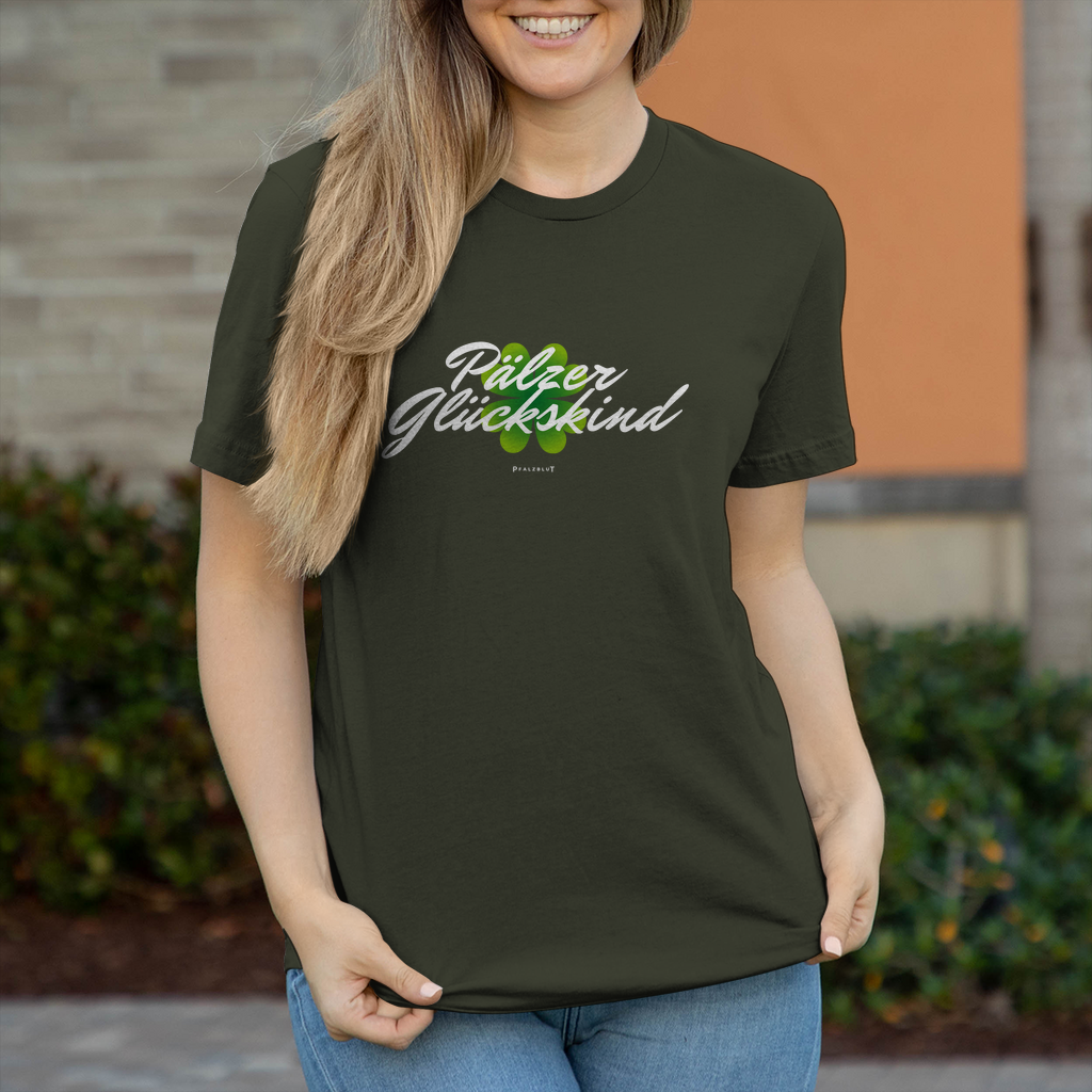 Damen T-Shirt " Pälzer Glückskind"