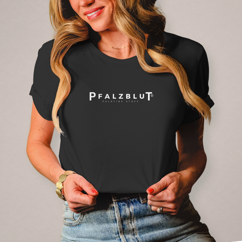 Damen T-Shirt Pfalzblut Logo Weiss