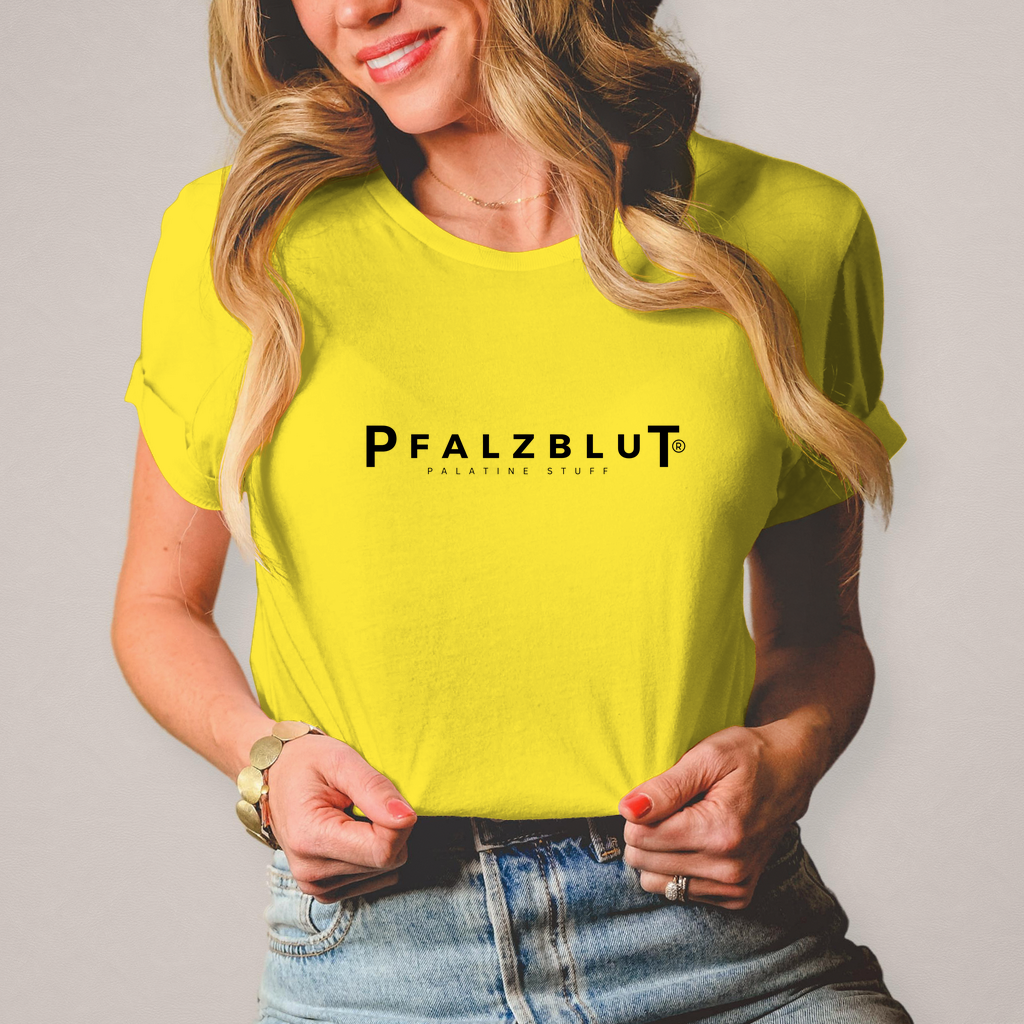 Damen T-Shirt Pfalzblut Logo Schwarz