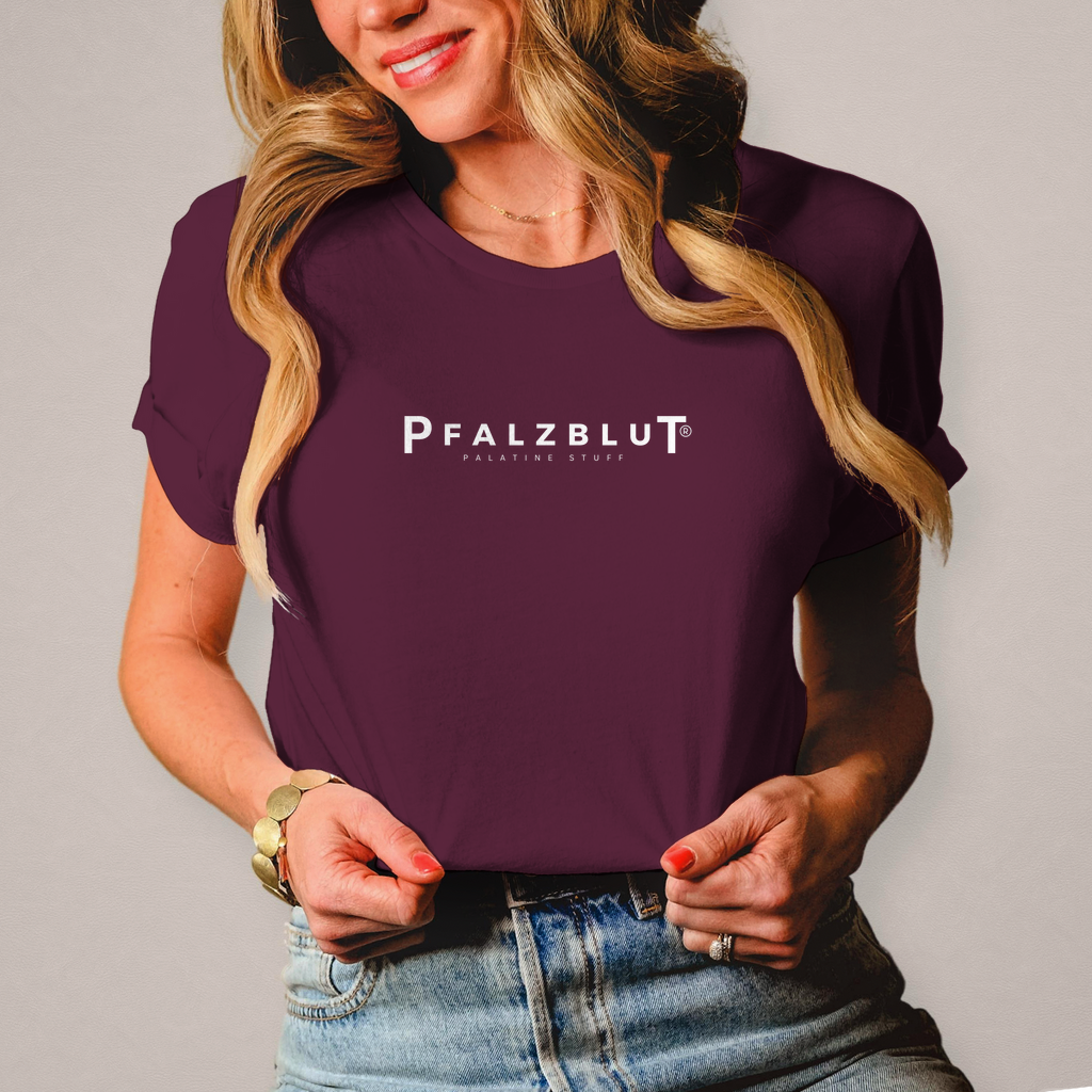 Damen T-Shirt Pfalzblut Logo Weiss