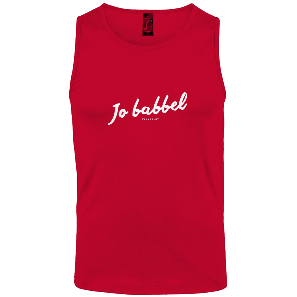Herren Basic Tank Top "Jo babbel"