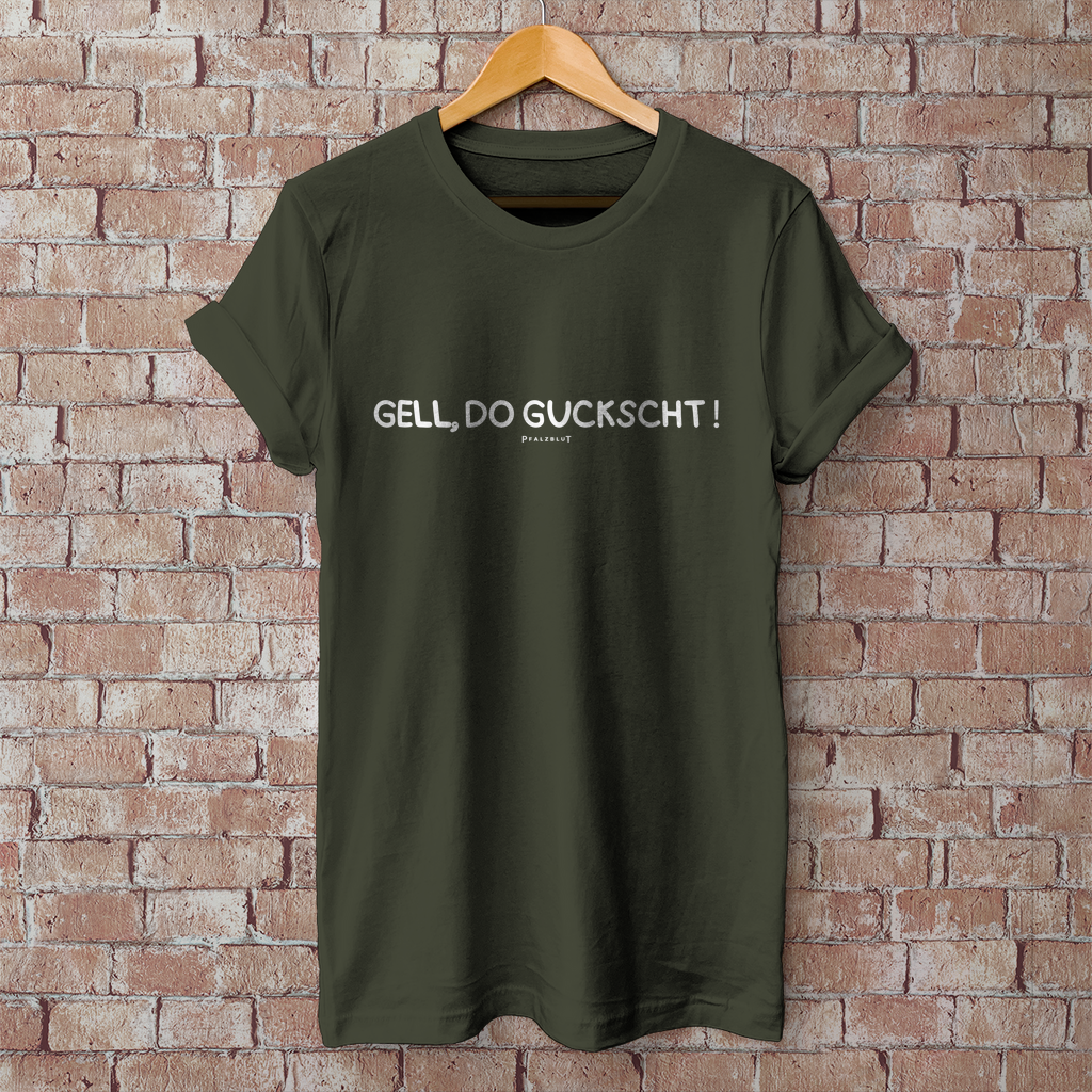 Herren T-Shirt "Gell, do guckscht"
