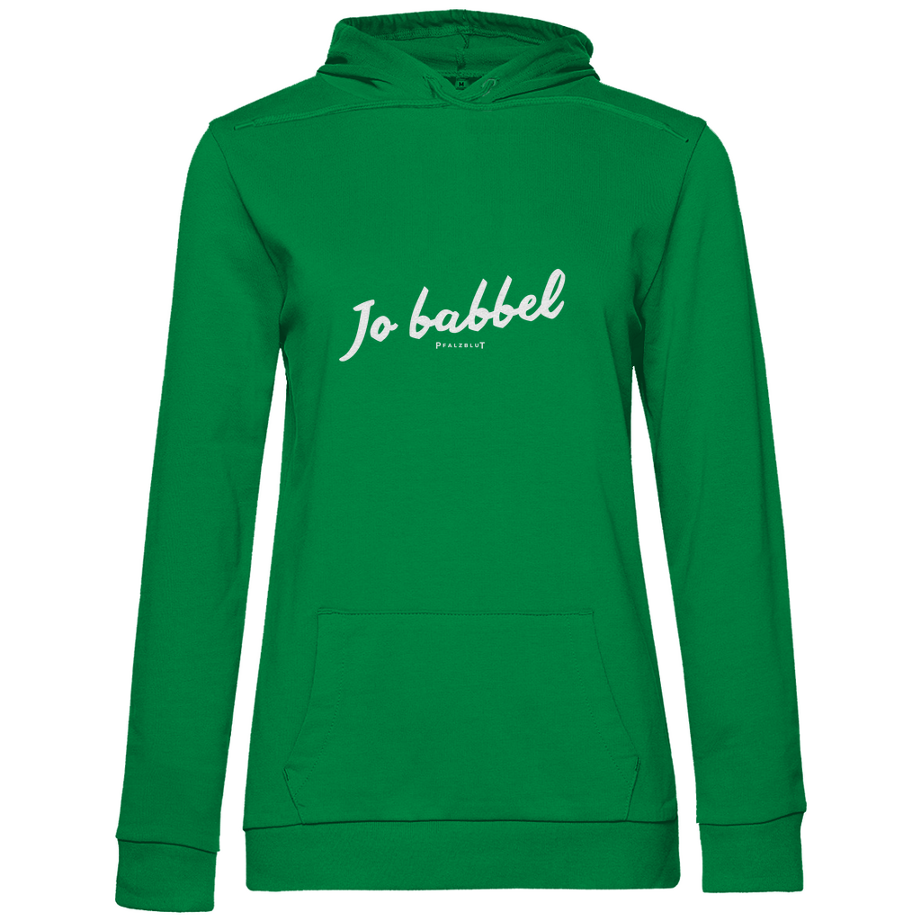 Damen Hoodie "Jo babbel"