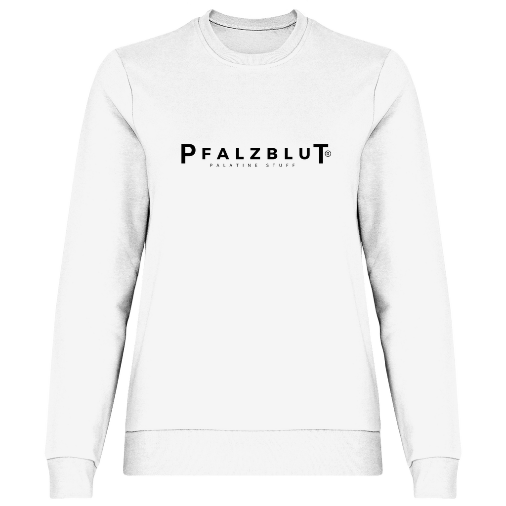 Damen Sweatshirt Pfalzblut Logo Schwarz
