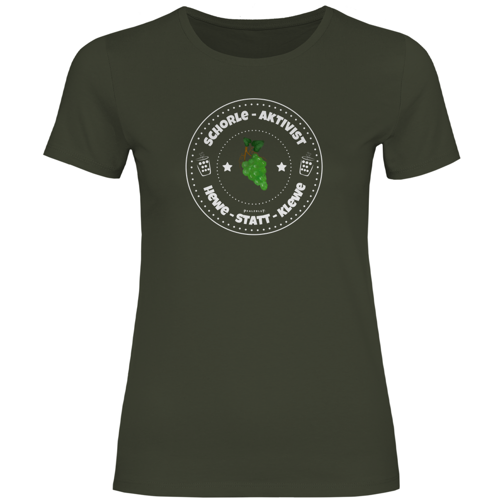 Damen T-Shirt Pfalzblut " Hewe statt Klewe"