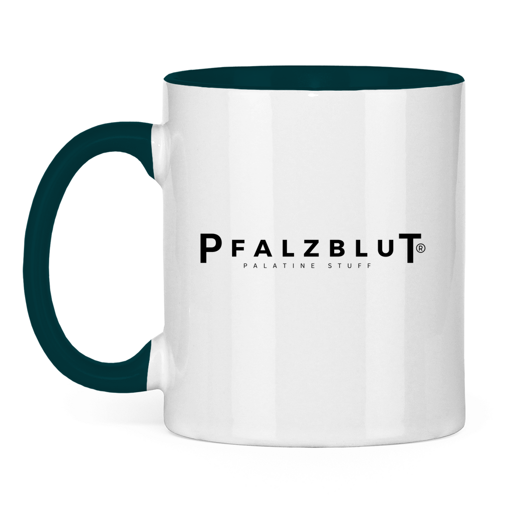 Tasse zweifarbig Pfalzblut Logo