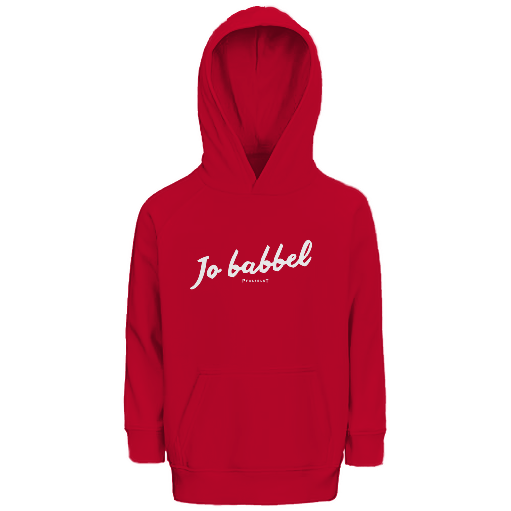 Kinder Premium Bio Hoodie "Jo babbel"