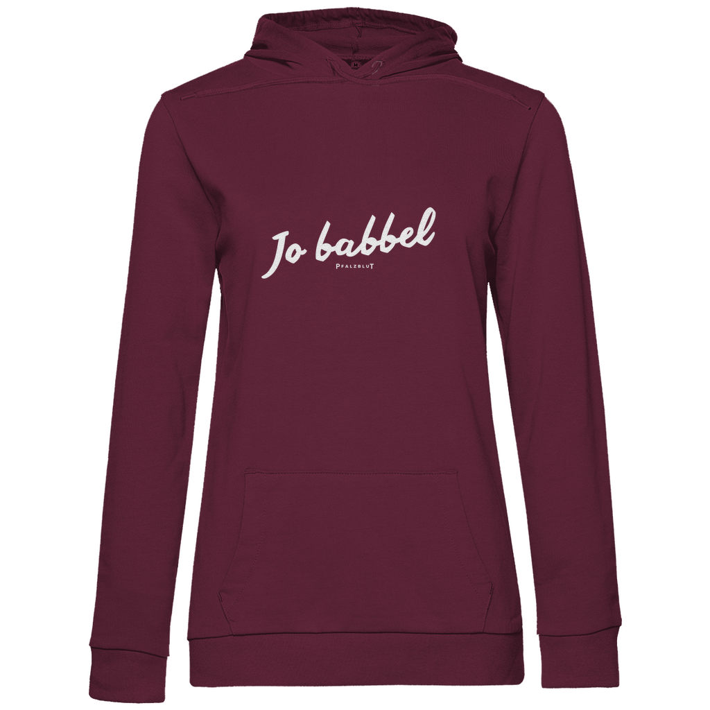 Damen Hoodie "Jo babbel"