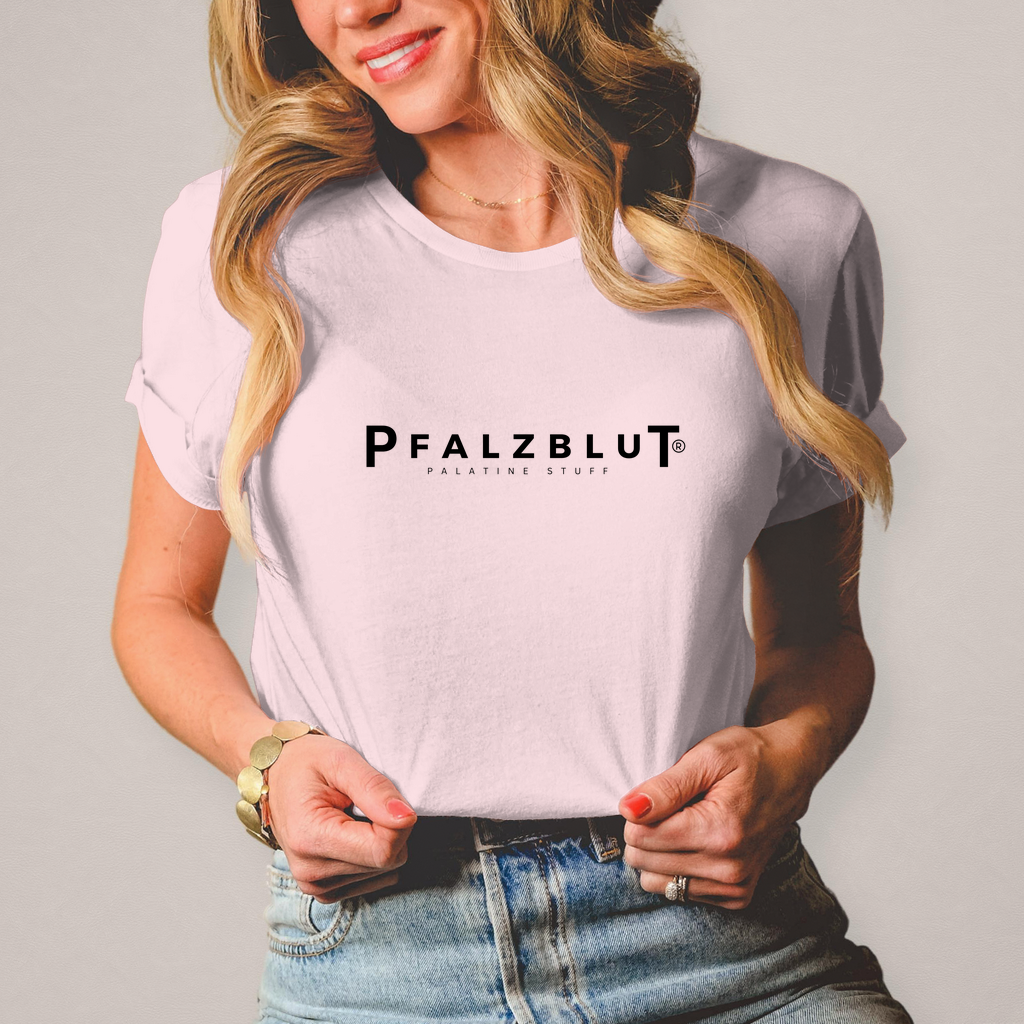 Damen T-Shirt Pfalzblut Logo Schwarz