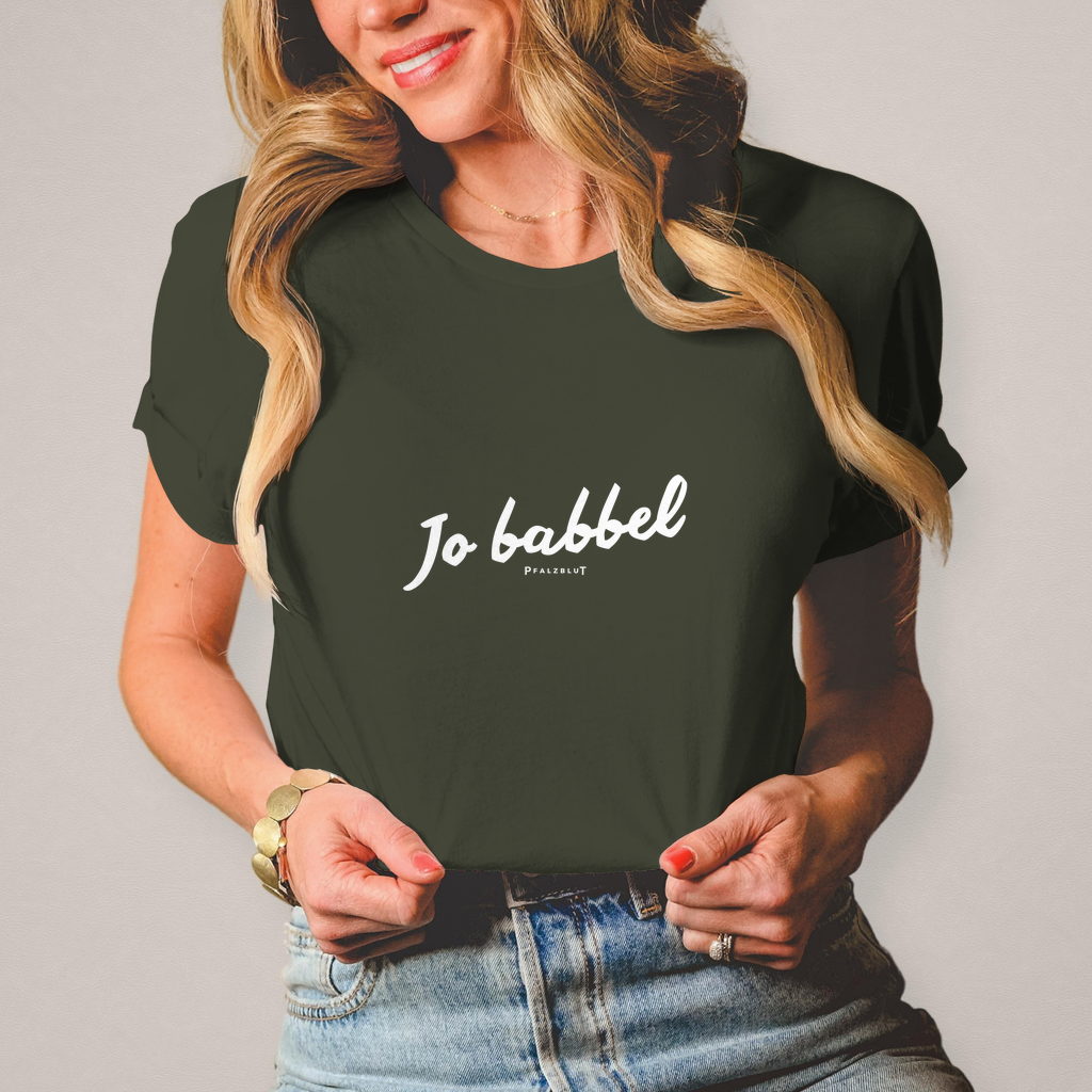 Damen T-Shirt "Jo babbel"