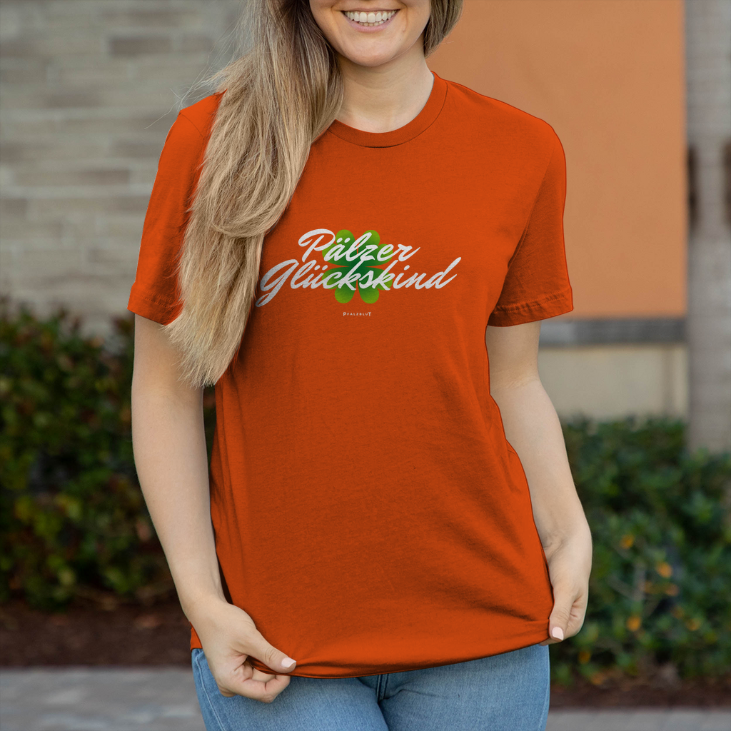 Damen T-Shirt " Pälzer Glückskind"