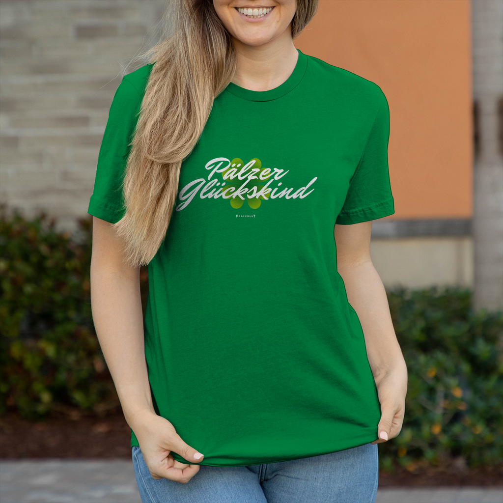 Damen T-Shirt " Pälzer Glückskind"