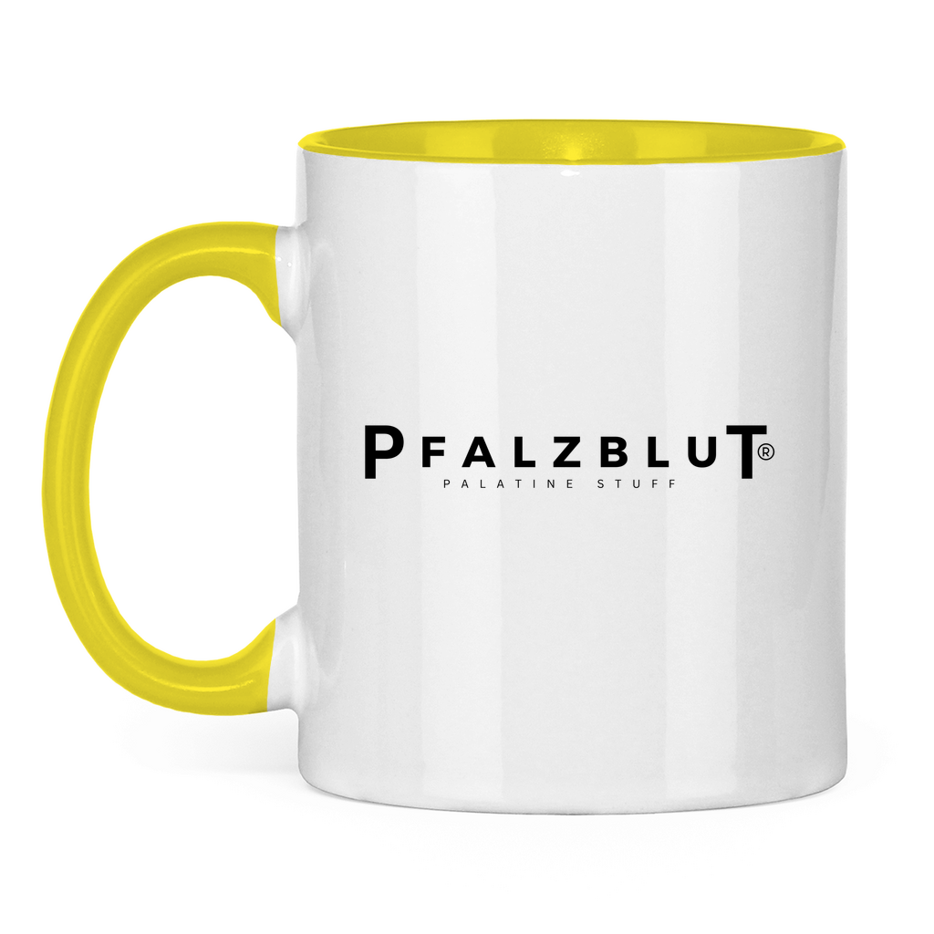 Tasse zweifarbig Pfalzblut Logo