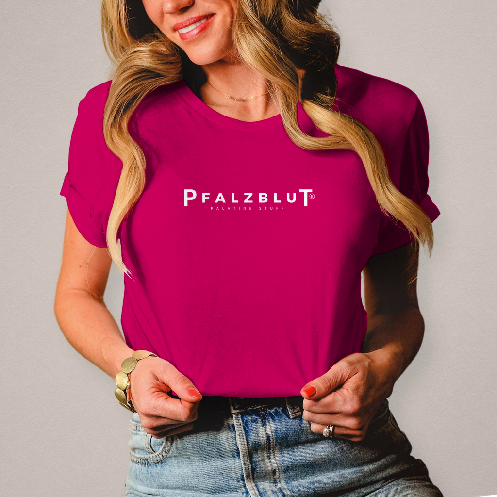 Damen T-Shirt Pfalzblut Logo Weiss