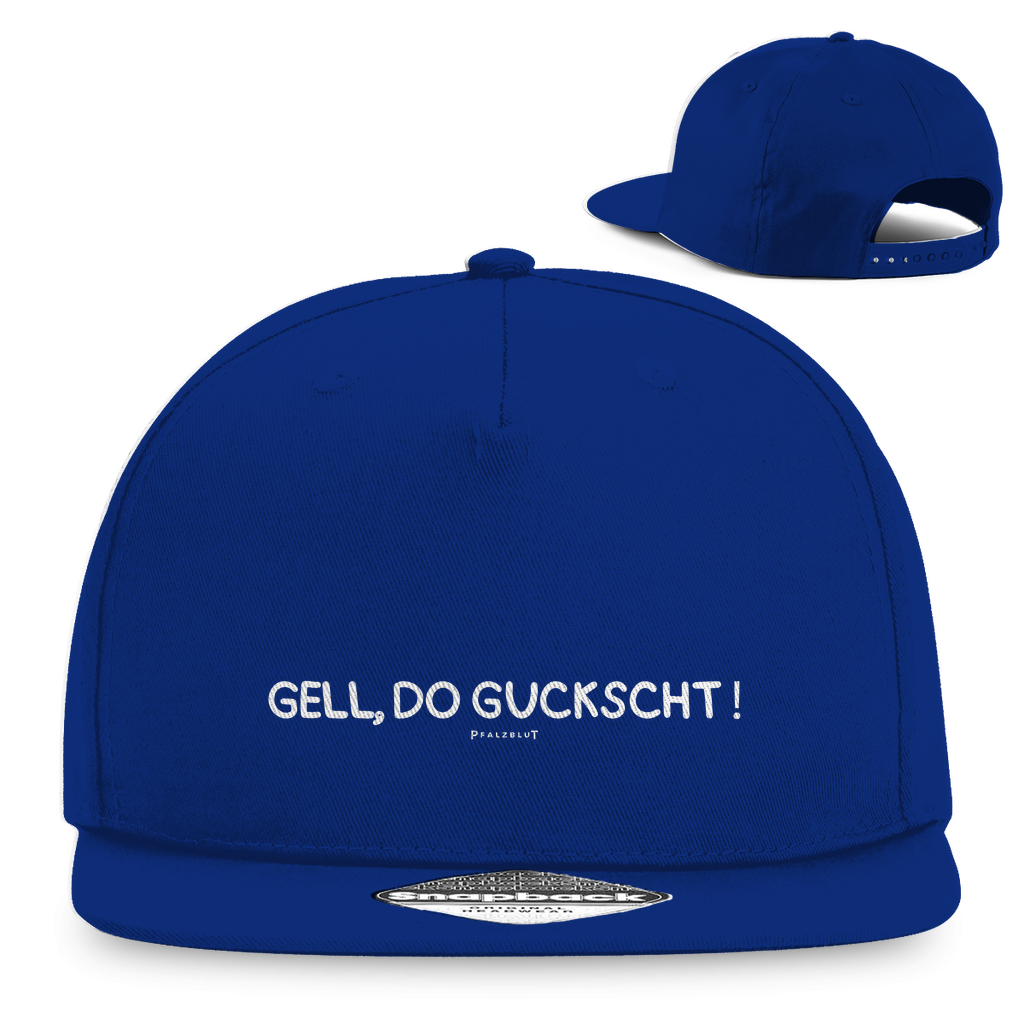 Snapback Rapper Cap "Gell, do guckscht"
