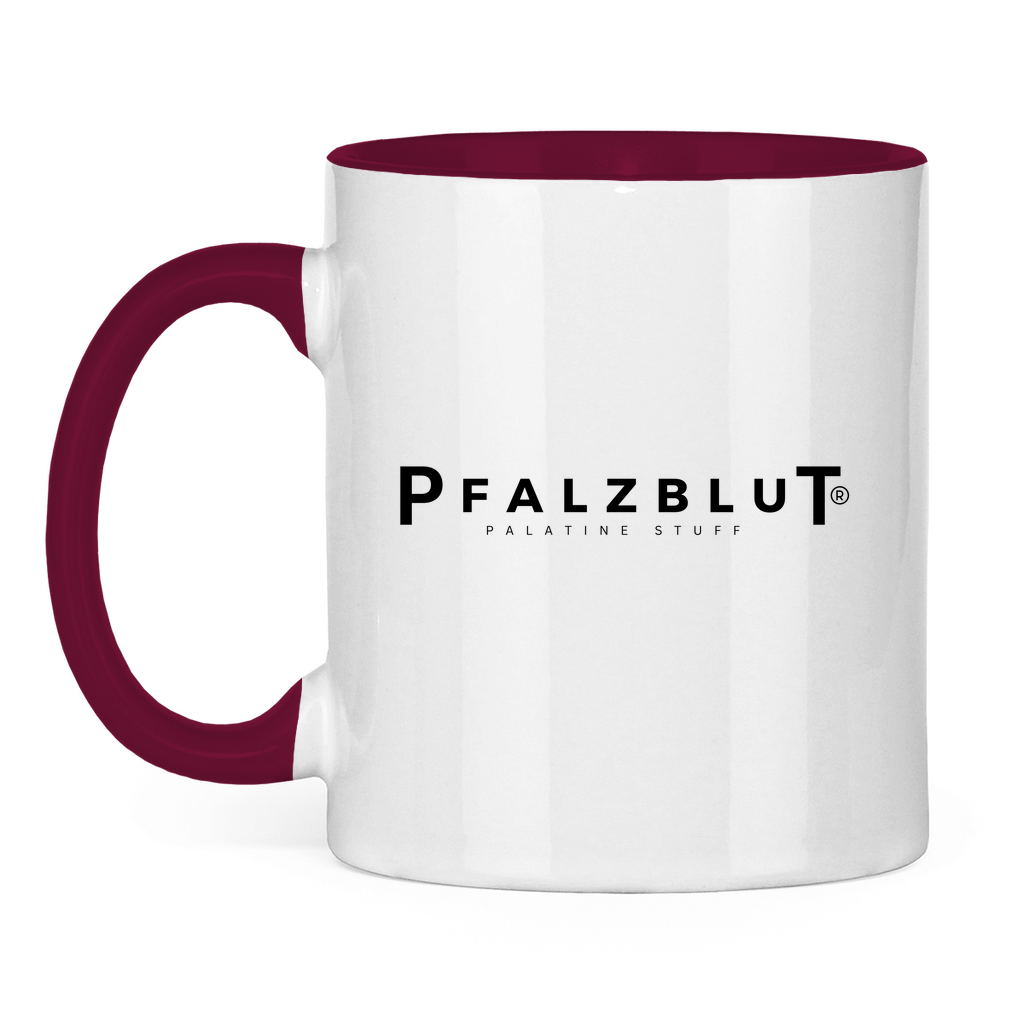 Tasse zweifarbig Pfalzblut Logo
