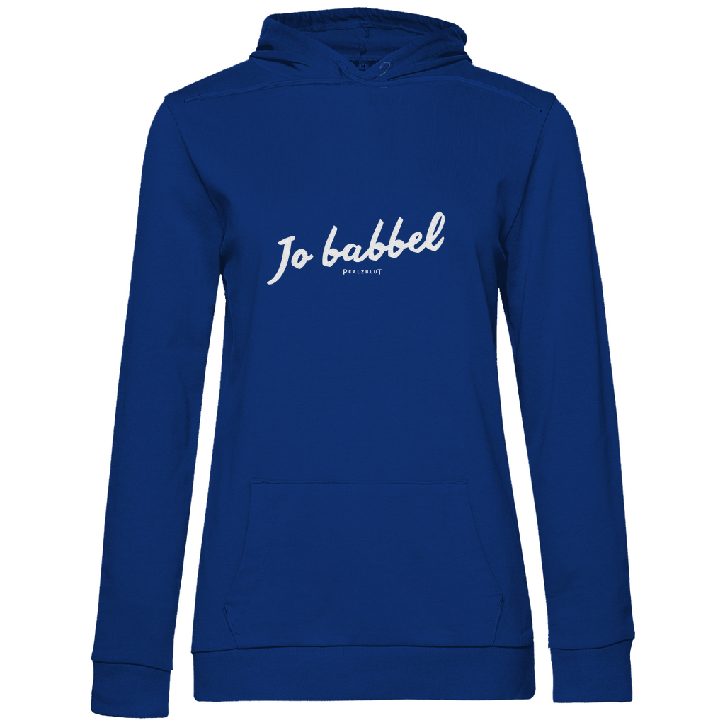 Damen Hoodie "Jo babbel"