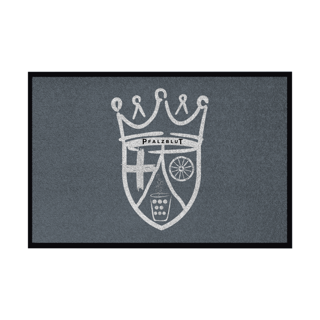 Fußmatte mit Gummirand "Pfalzwappen"