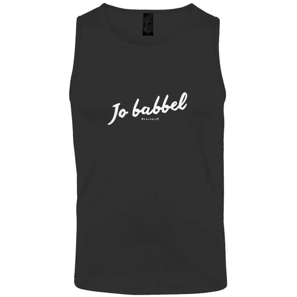 Herren Basic Tank Top "Jo babbel"