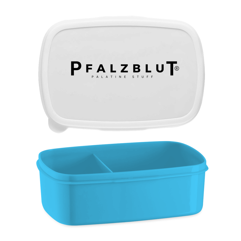 Lunchbox mit Aufteilung Pfalzblut Logo Schwarz