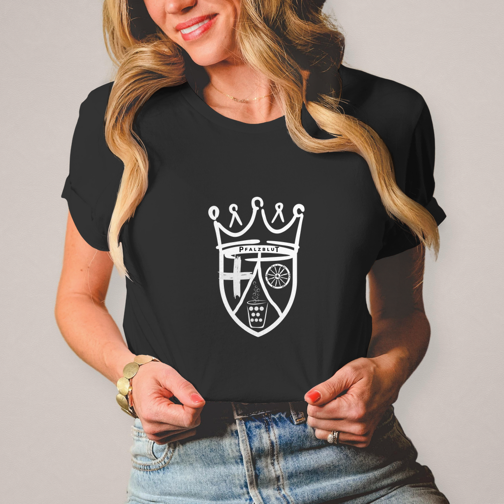 Damen T-Shirt "Pfalzblut Wappen"