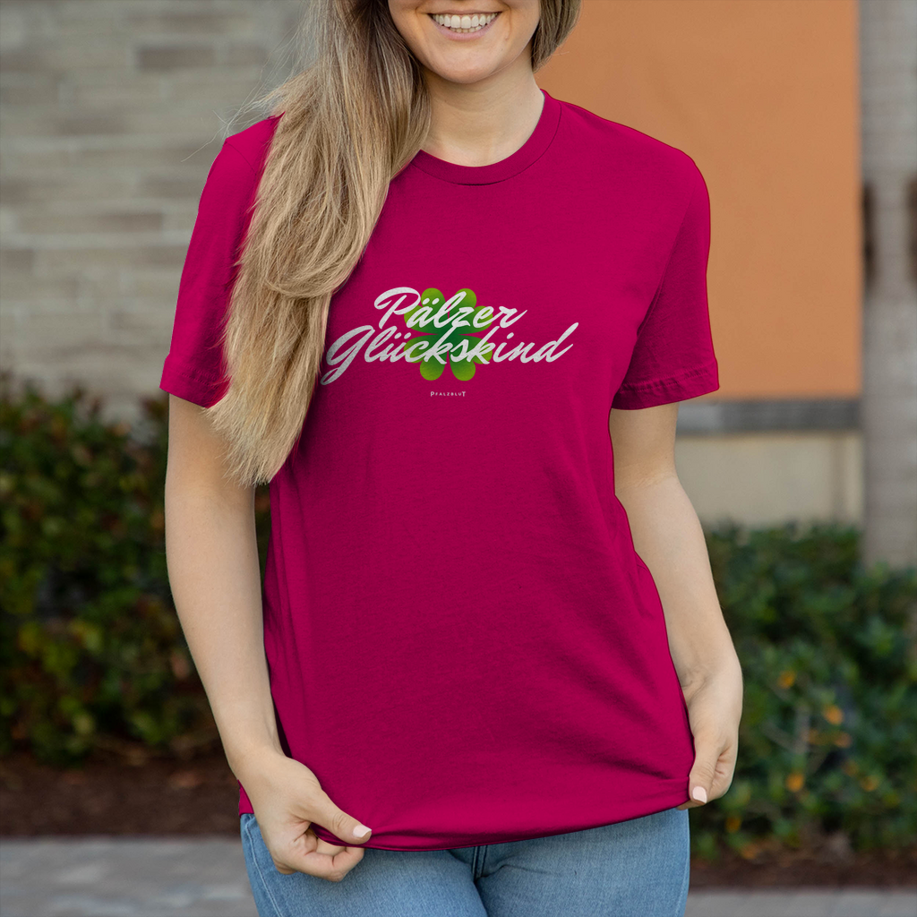 Damen T-Shirt " Pälzer Glückskind"
