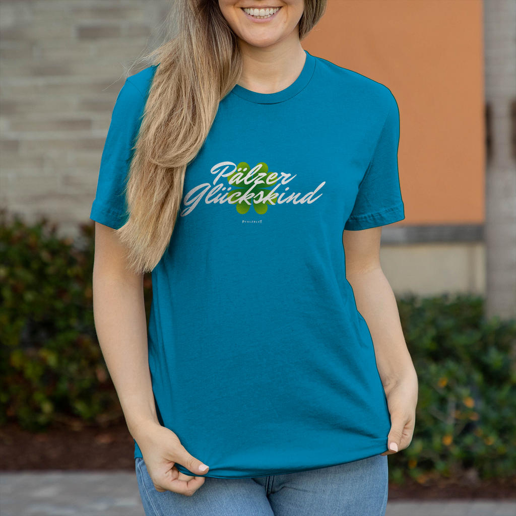 Damen T-Shirt " Pälzer Glückskind"