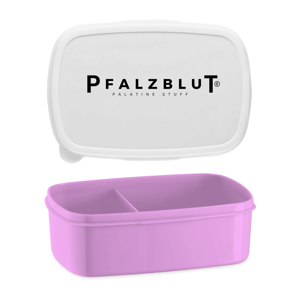 Lunchbox mit Aufteilung Pfalzblut Logo Schwarz