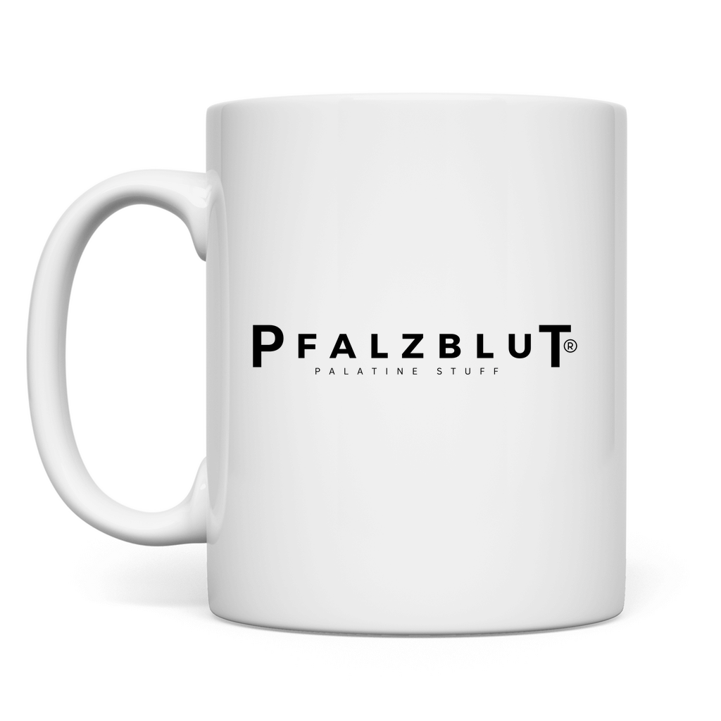 Tasse Pfalzblut Logo Schwarz