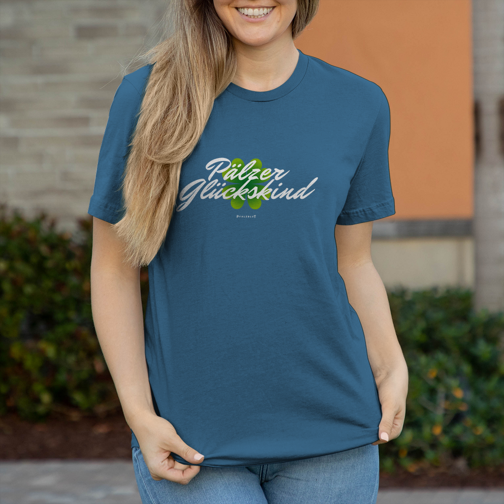 Damen T-Shirt " Pälzer Glückskind"