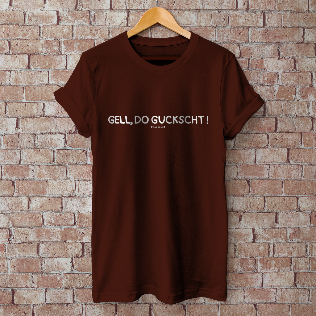 Herren T-Shirt "Gell, do guckscht"