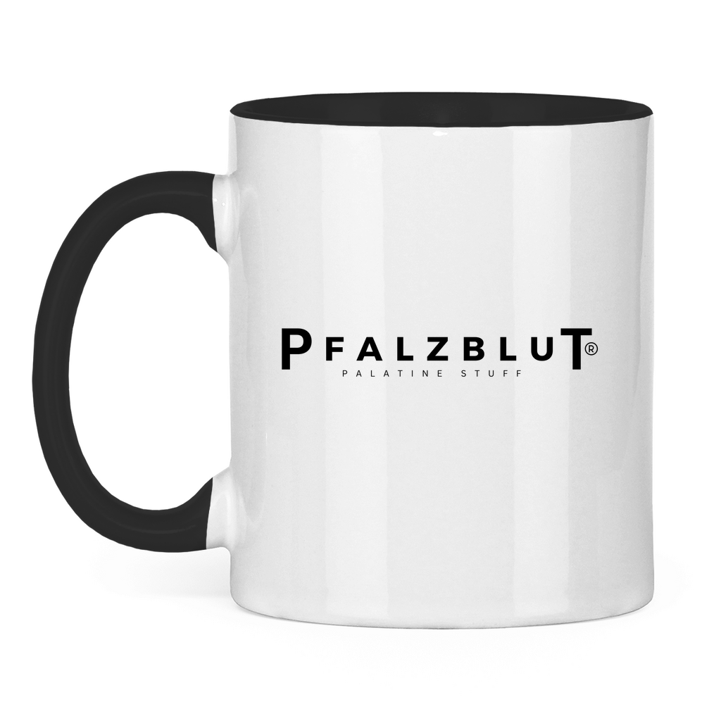 Tasse zweifarbig Pfalzblut Logo