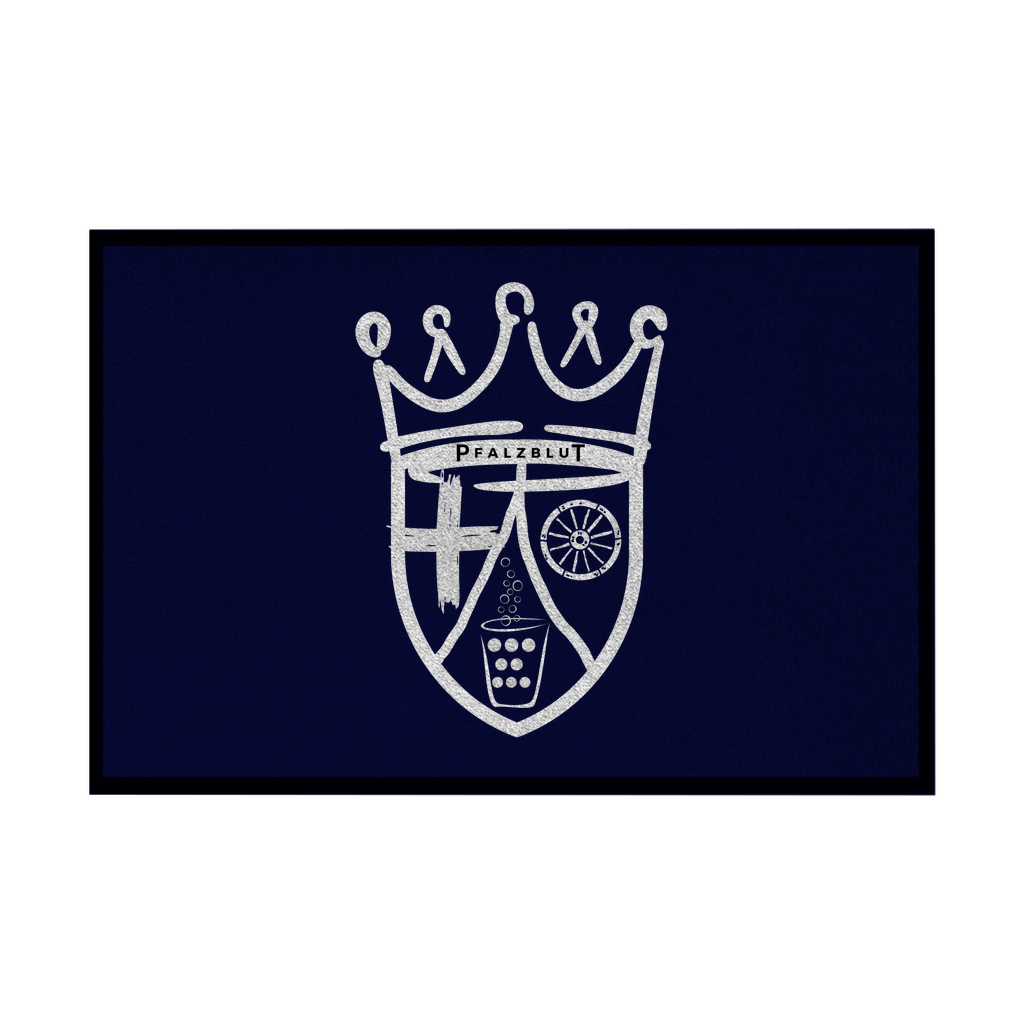 Fußmatte mit Gummirand "Pfalzwappen"