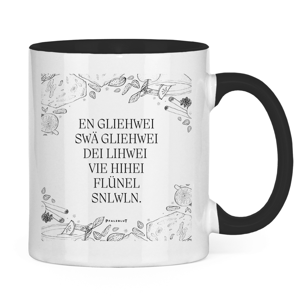 Glühwein-Tasse zweifarbig " Wenn de Glühwein mol wieder zuu gut schmeckt"