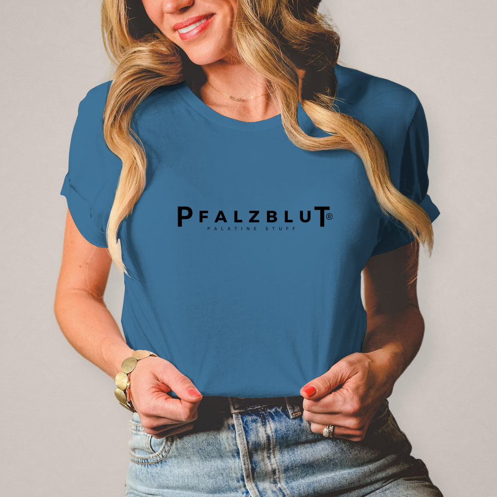 Damen T-Shirt Pfalzblut Logo Schwarz