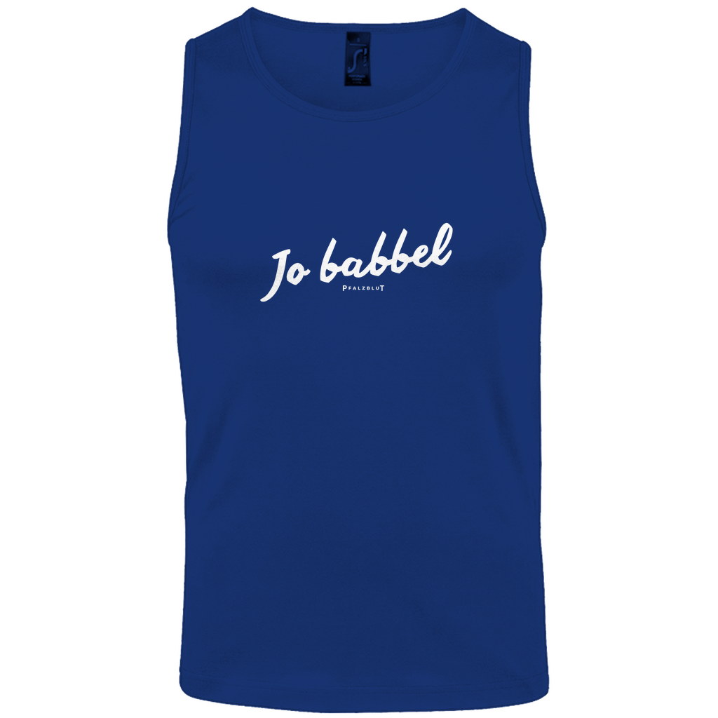 Herren Basic Tank Top "Jo babbel"
