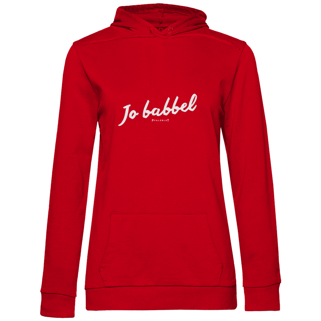 Damen Hoodie "Jo babbel"