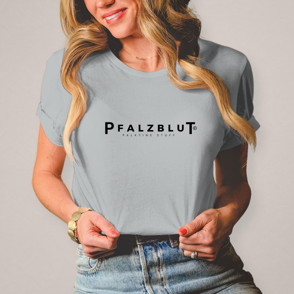 Damen T-Shirt Pfalzblut Logo Schwarz