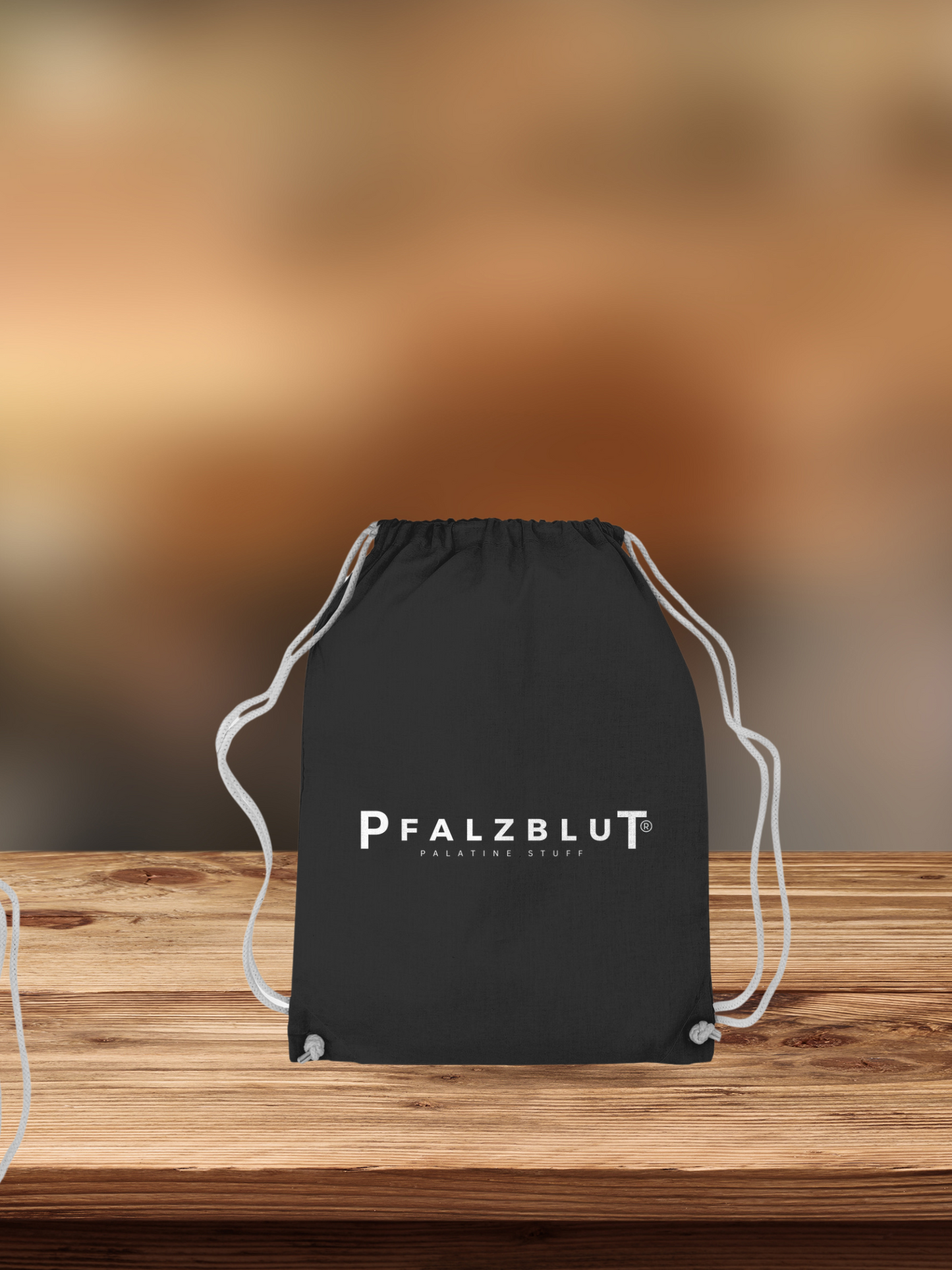 Turnbeutel Pfalzblut Logo Weiss