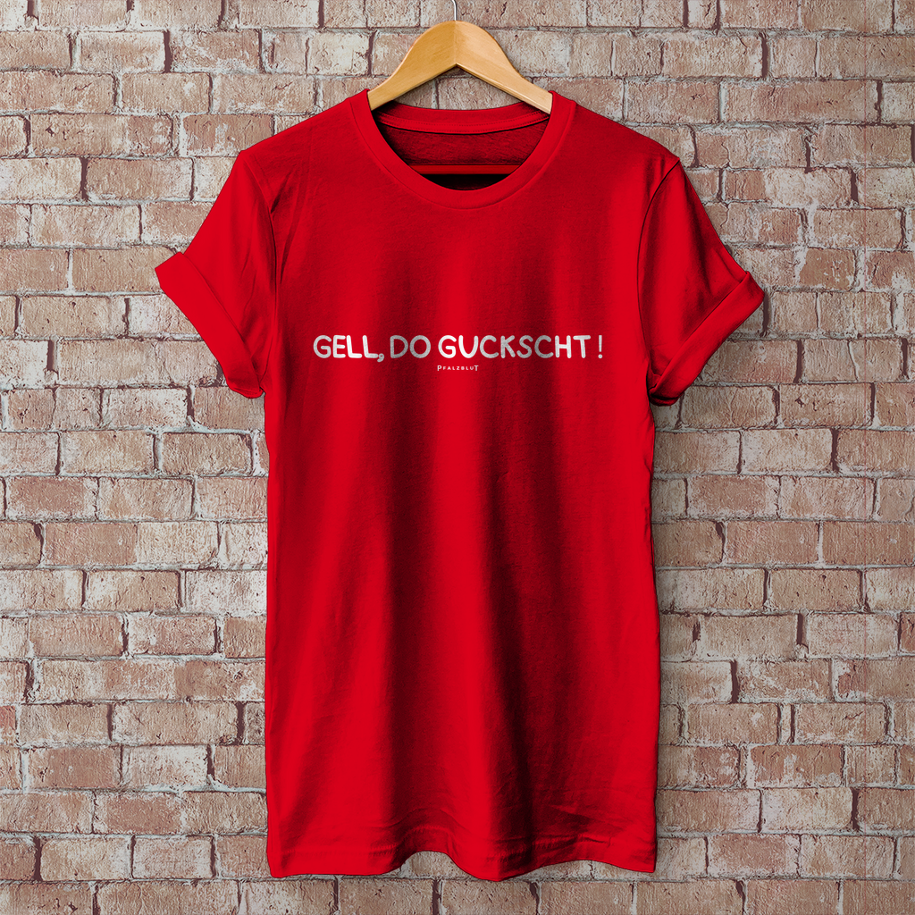 Herren T-Shirt "Gell, do guckscht"