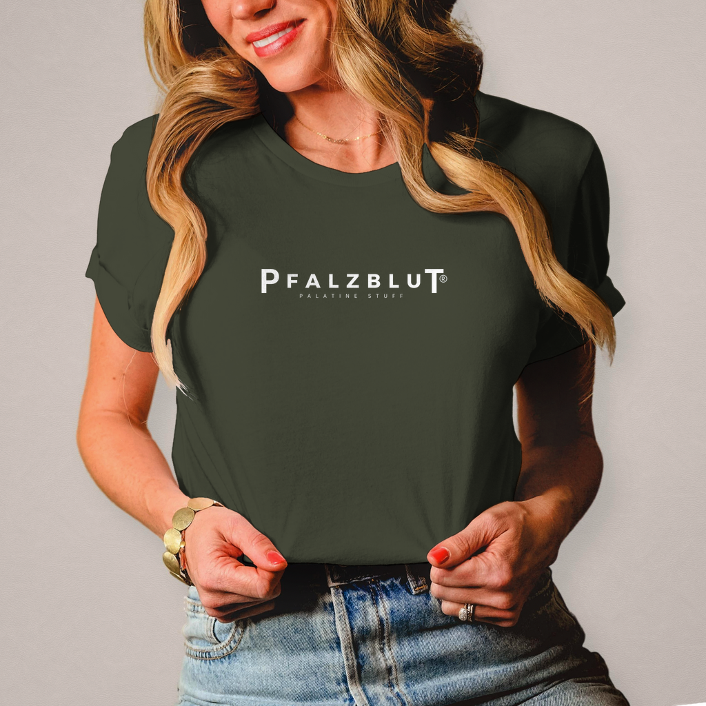 Damen T-Shirt Pfalzblut Logo Weiss
