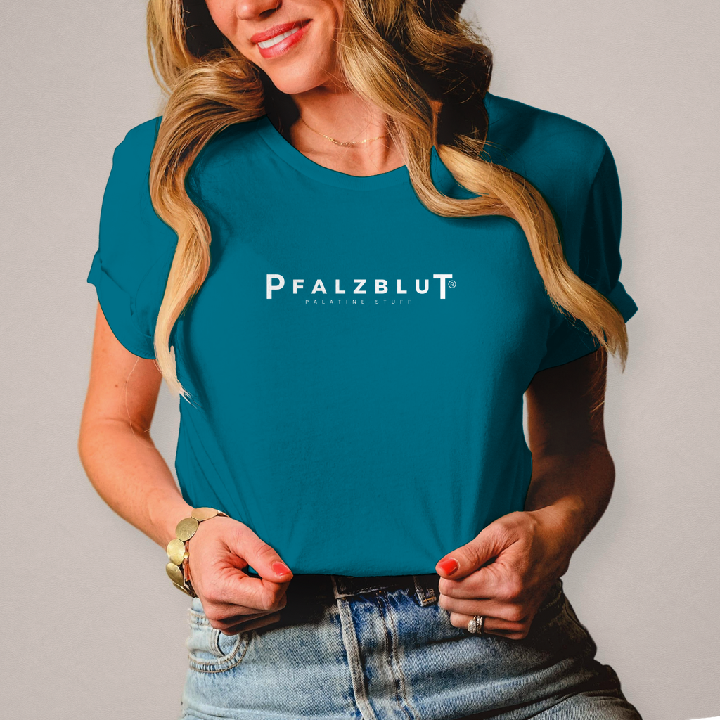 Damen T-Shirt Pfalzblut Logo Weiss