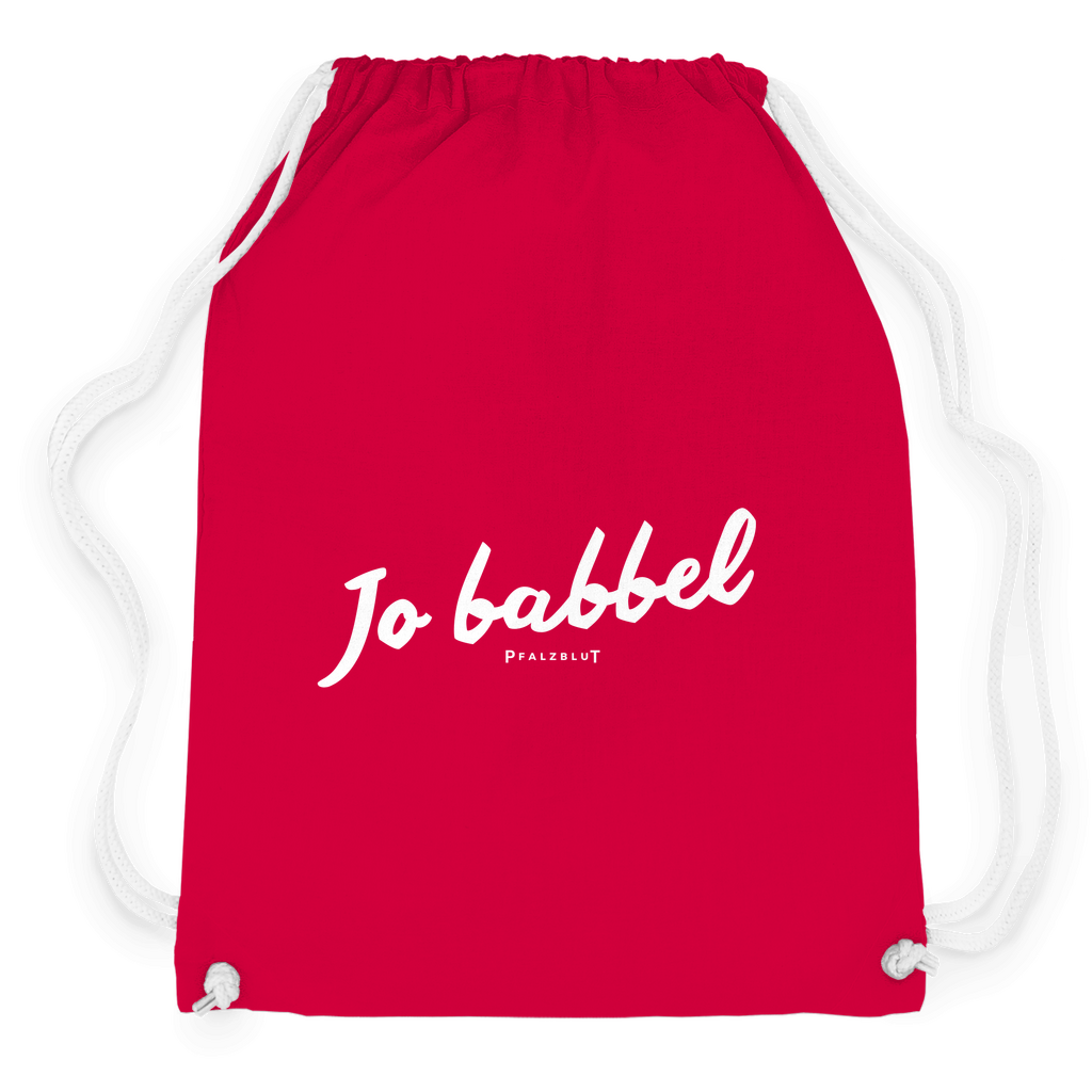 Turnbeutel "Jo babbel"