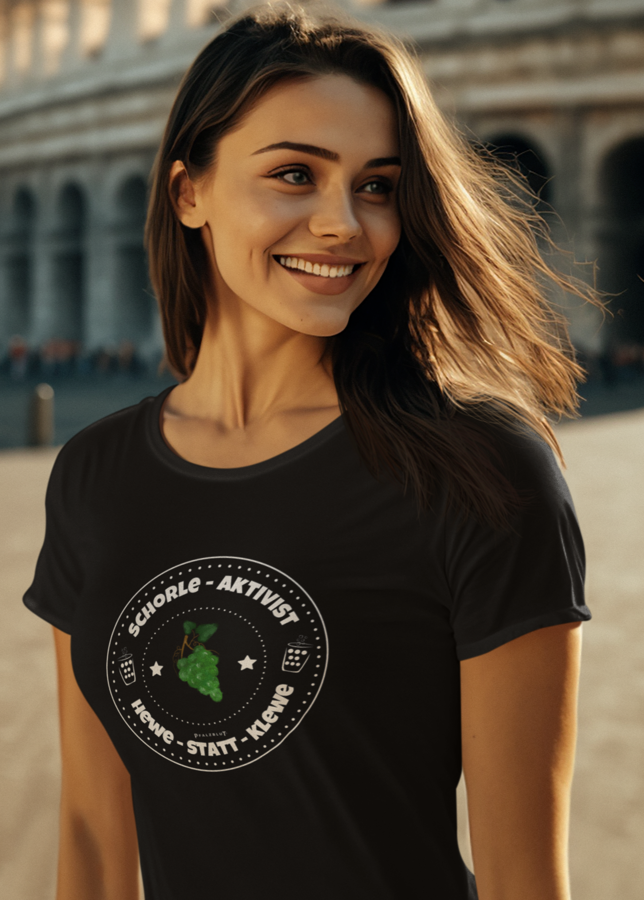 Damen T-Shirt Pfalzblut " Hewe statt Klewe"