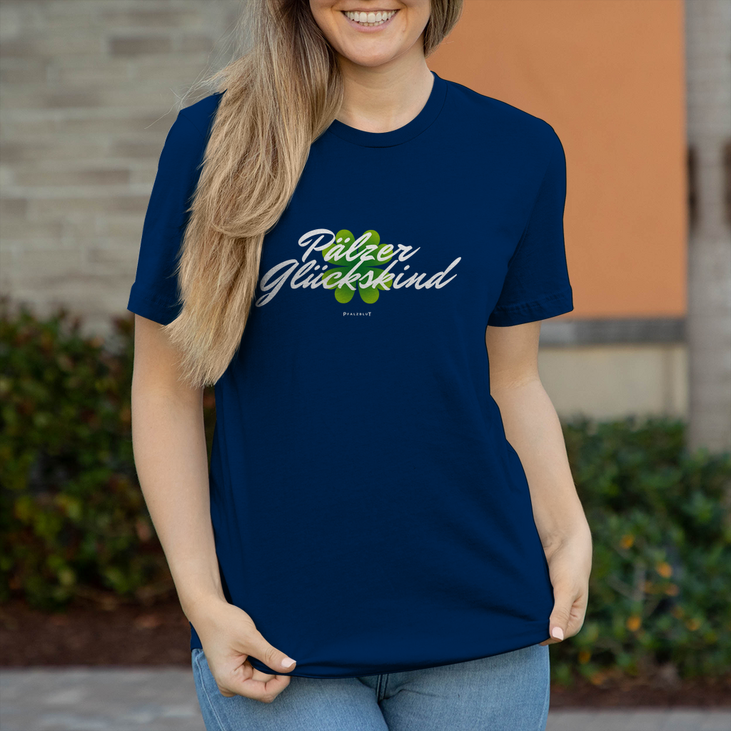 Damen T-Shirt " Pälzer Glückskind"