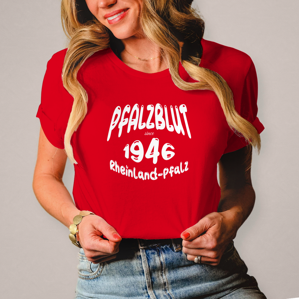 Damen T-Shirt "Pfalzblut RLP"