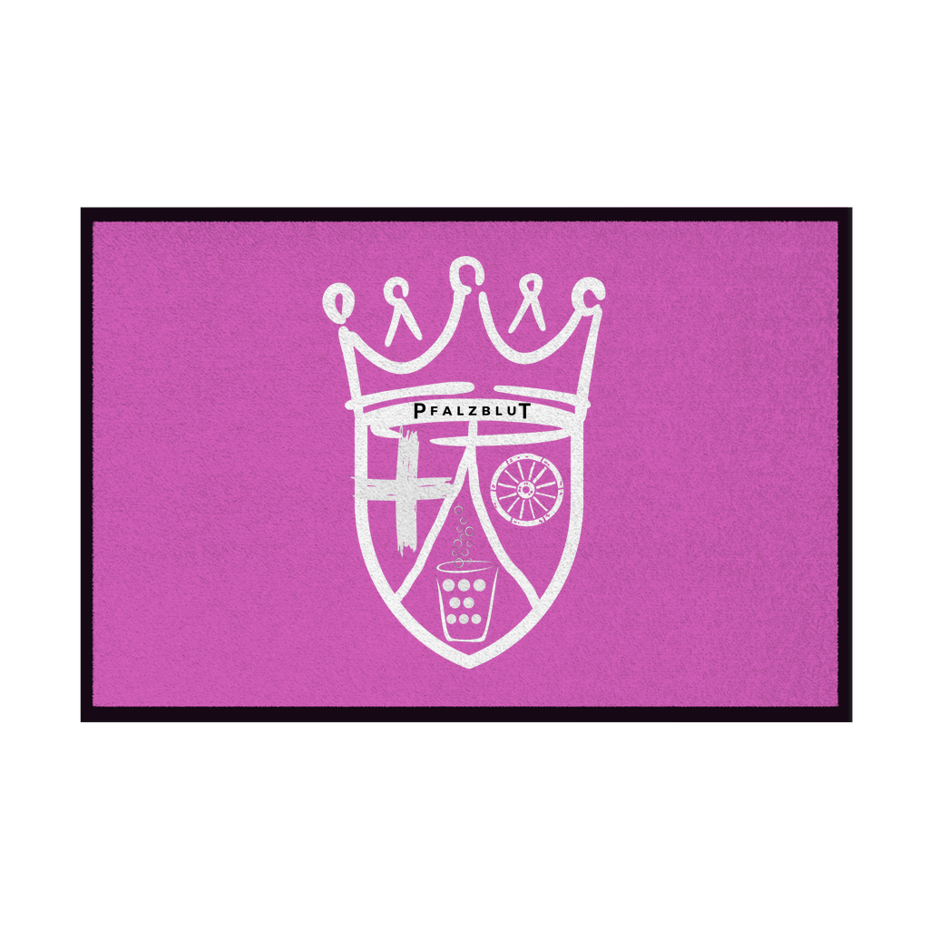 Fußmatte mit Gummirand "Pfalzwappen"