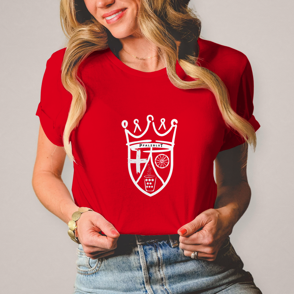 Damen T-Shirt "Pfalzblut Wappen"